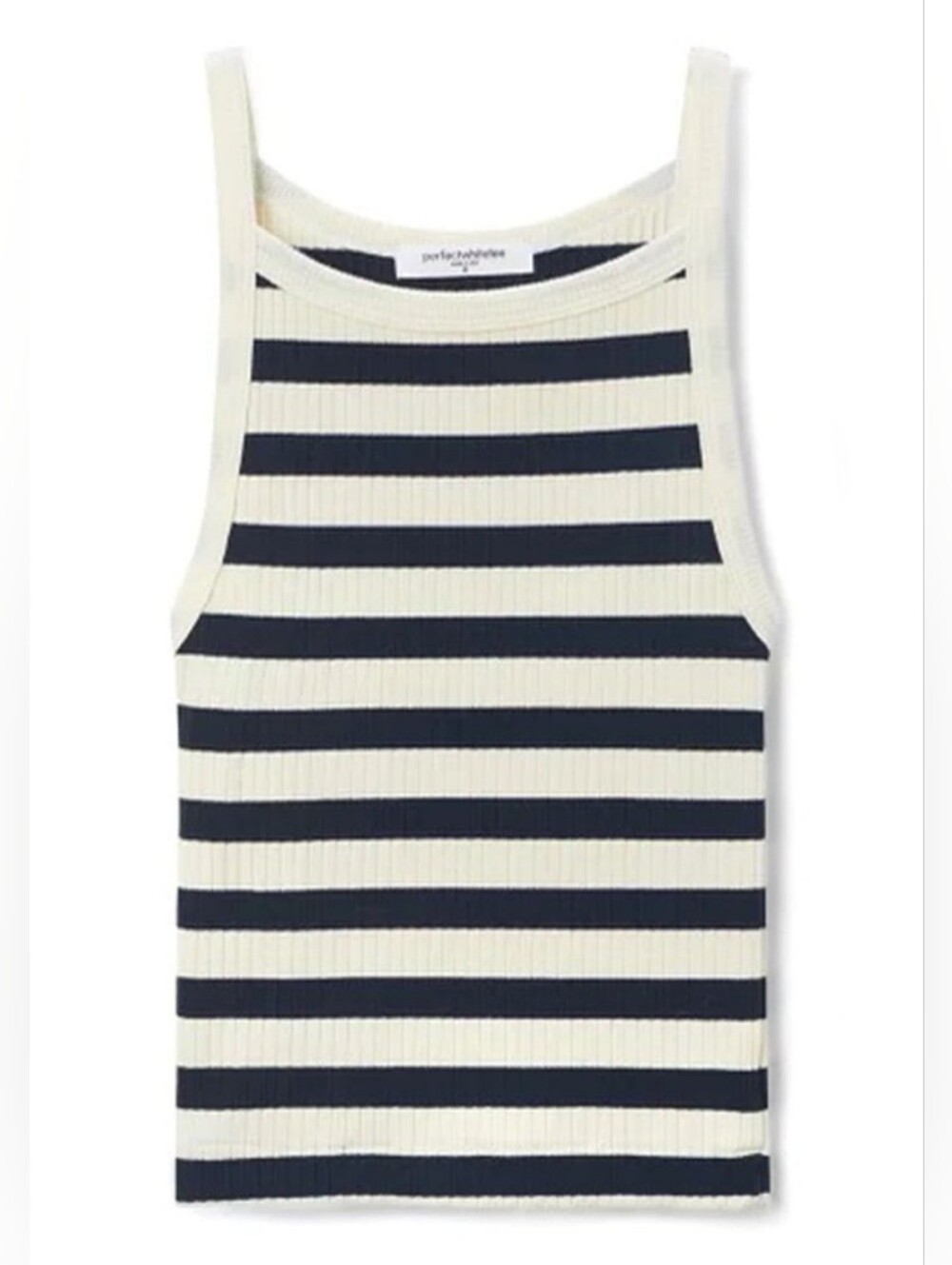 NWT perfectwhitetee Bonnie Ribbed Tank Top